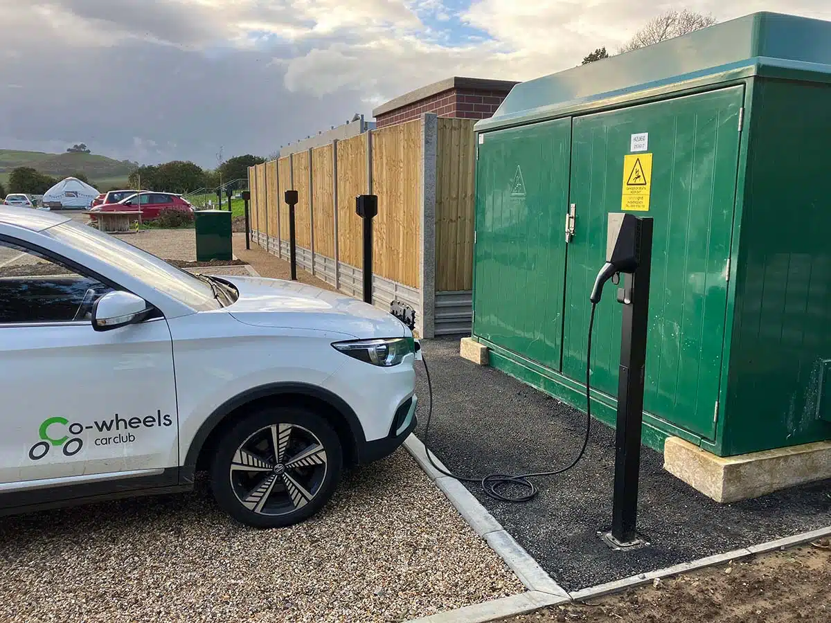 Hazelmead EV chargers on site